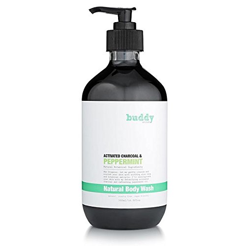 Buddy Scrub - Natural Body Wash Activated Charcoal & Peppermint 16.9 Fl. Oz.