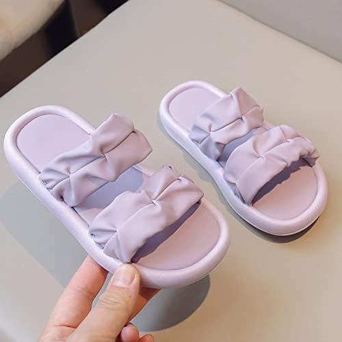 EnJoCho 3 to 12YComfy Summer Indoor Outdoor Slip On Breathable Girl's Shoes Soft House Shoes Cozy Open Toe Home Shoes4