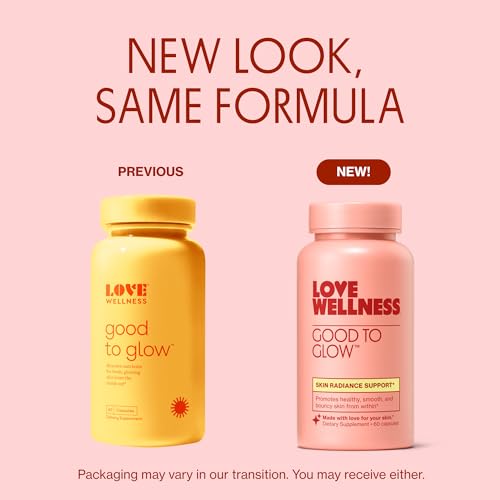 Love Wellness Good to Glow | Collagen Supplement with Biotin, Vitamin C, E, Ashwagandha & Zinc | Promotes Smooth, Glowin - Additional View