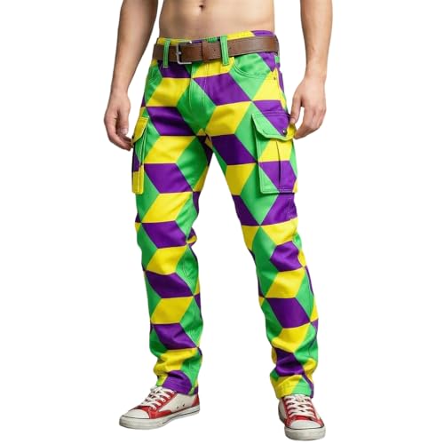 Pantalon cargo de randonnée à motif carnaval idéal plein air