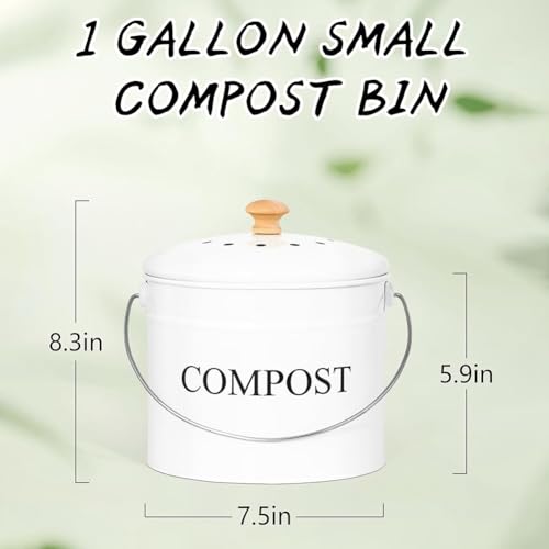 Bac à compost de table pour plan de travail cuisine et tri des biodéchets - 7