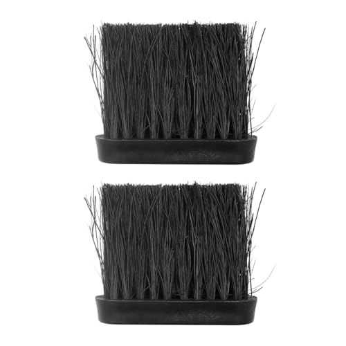 Tiardey 2 uds. Cabezal de Cepillo de hogar oblongo Cabezal de Cepillo de Repuesto Cepillo de Limpieza compañero de Chimenea Cepillo de Limpieza de Madera para el hogar
