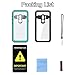 EFFUN Waterproof Case for Samsung Galaxy S9 Plus, Built-in Screen Protector, IP68 Waterproof, Aqua Blue