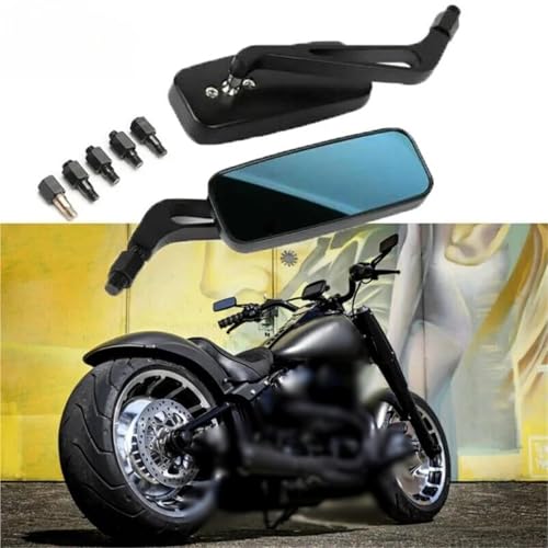 Espejo retrovisor para Harley Davidson Dynorphin Softail Sportster Touring de manillar 6