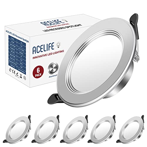 ACELIFE Aluminium LED Einbaustrahler Set IP22 (Neutralweiß 4200k)