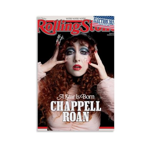 ZCHLATGDE Chappell Roan Singer Art Poster Peinture Décorative Toile Mur Art Salon Affiche Chambre Peinture Art Mural Impression Image Moderne Décoration de Chambre Familiale 08x12