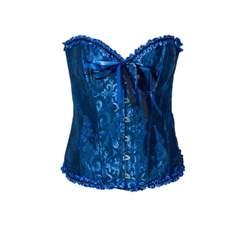 Corsé para mujer, steampunk, gótico, para el abdomen, corsé de pecho completo, corpiño con cordones, corsé bajo el pecho, satén con encaje, cintura superior, corsé de encaje, corsé de lencería, corsé