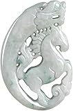 Soigneusement conçu : unisexe. Travail manuel de sculpture et de polissage, chaque pendentif en jade est symbolique du bonheur, de la prospérité et du succès. On pense qu'il apporte la fortune.