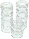 SE Plastic Round Storage Containers with Screw-On Lids (10 PC.) - 87449BB