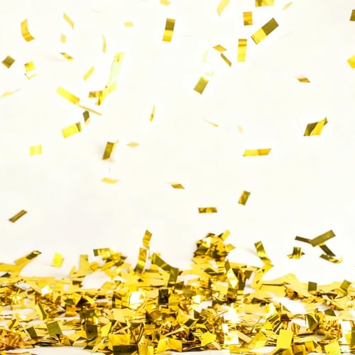 Image of Sumind 1000 Grams Gold Large Metallic Confetti Rose Glitter Throwable Table Scatter Foil Confetti for Wedding Birthday Party Baby Shower Graduation Christmas Celebrations
