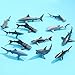 ONEST 12 Pieces Ocean Shark Figurines Playset Mini Sea Animal Figurines Realistic Detailed Plastic Ocean Sea Animal Figures