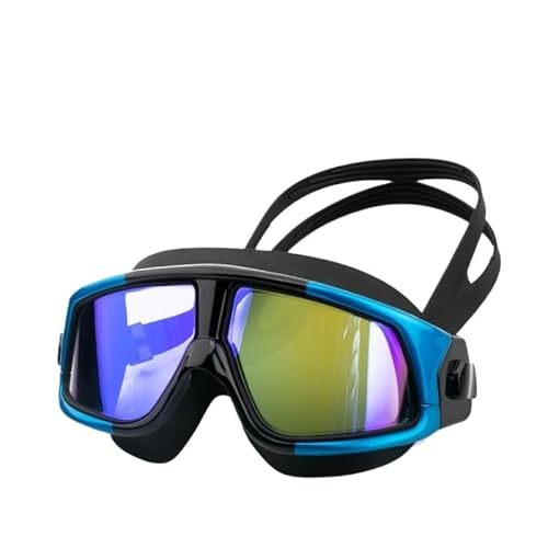 Electroplated Swimming Goggles Waterproof and Anti-fog Large Frame Professional Equipment