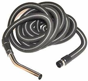 Fits For Fit All Central Vacuum 30Ft Black Hose Complete W/Button # 06-1180-04 OEM