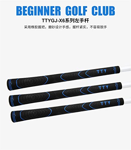 El golf con las manos izquierdas Iron 7, Adult Men Women Practice Club con eje de acero de grafito, control de oscilación de precisión para una precisión mejorada y un ataque verde, diseño de agarre e