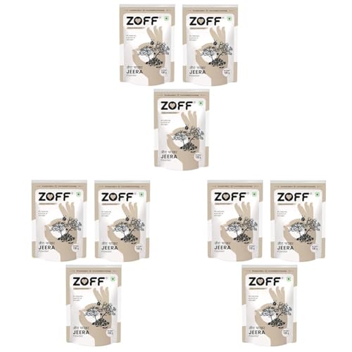 Image of Zoff Jeera Powder - Authentic Jeera Powder for Rich Flavor & Aroma - Cool Grinding Technology for Freshness - Hygienically Packed - Long Shelf Life - 300g (Pack of 3)