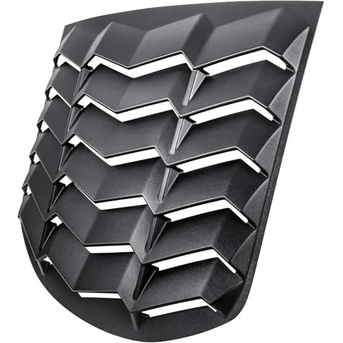 ABS Rear Window Louver Compatible for Hyundai Genesis Coupe 2010-2016 Wind-Shield Sun Shade Cover in GT Lambo Style