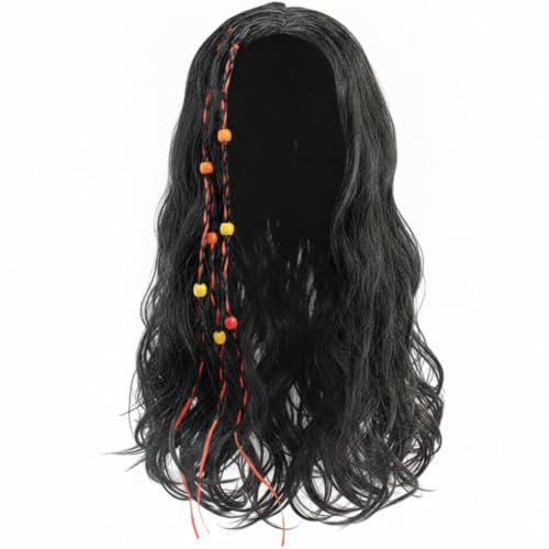 Perruque pirate noire dreadlocks pour éviter les coiffures complexes à Halloween - 2