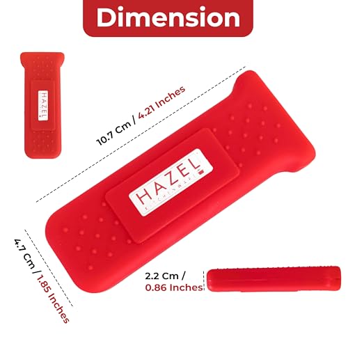 Image of HAZEL Silicone Hot Handle Holder | Heat Resistant Handle Sleeve | Non-Slip Grip for Cookware | Iron Handle Covers | Kitchen Pot Holder for Cast Iron Pans