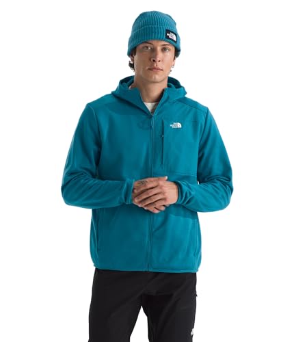 The North Face Men's TNF Performance Fleece Full Zip Hoodie - Lightweight Hooded Sweatshirt, Zip Pockets & Stretch Fabric, Dusk Blue, X-Large