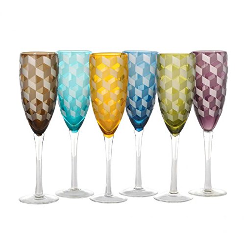 Pols Potten Verres à champagne avec blocs coupés