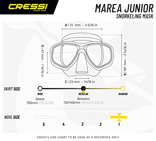 Cressi MAREA JR, Mascara Suave de Snorkel para Niños - Calidad Italiana desde 1946 miniatura 5