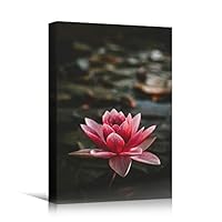 Canvas Wall Art Pink Fields Bohemian Colorful Floral Group Multicolor Photography - 12x18 inches