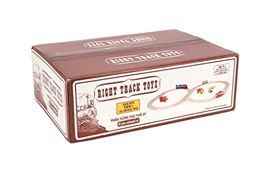 Right Track Toys LYSB005AW85YG-TOYS Wooden Train Track 52 Piece Set - 18 Feet Of Track Expansion And 5 Distinct Pieces - 100% Compatible With All Major Brands Including Thomas Wooden Railway System - By Right Track Toys thumb #8