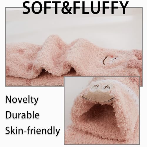 Image of Benefeet Sox Womens Fuzzy Socks Girls Cute Slipper Sock Funny Fluffy Winter Warm Soft Cozy Plush Indoor Sleep Sock