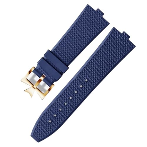 Bracelet montre caoutchouc fluoré FKM bouche convexe 7mm flexible