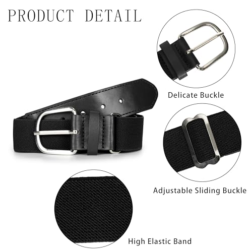 INOGIH Baseball Belt Softball Adjustable Belt - Elastic Baseball Uniform Belt for Youth and Adult Sizes2