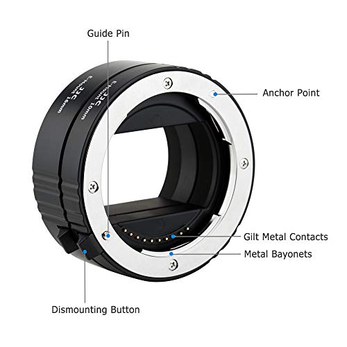 Jjc E Mount Auto Focus Macro Extension Tube Set For Sony A6000 A6100 A6300 A6400 A6500 A6600 Zv-E10 A1 A7C A7Iv A7Iii A7Ii A7 A7Rv Iv A7Riii Ii A7R A7Siii A7Sii A7S A9 A9Ii & More Sony E Mount Camera #TOP2