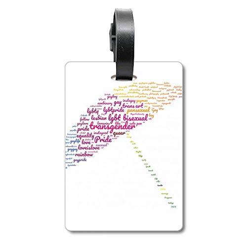Étiquette d'identification parapluie arc-en-ciel LGBT accessoire bagage cruise