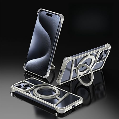 p iPhone 16 Pro Max MP[X MagSafeΉ ^t[X A~ 360°]X^ht  ʋC ^ y h~ ϏՌ ACtH 16 Pro Max ^pJo[ yʐ݌v p M