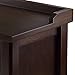 Winsome Dayton Storage Hall Bench with Shelves, Antique Walnut (94841)