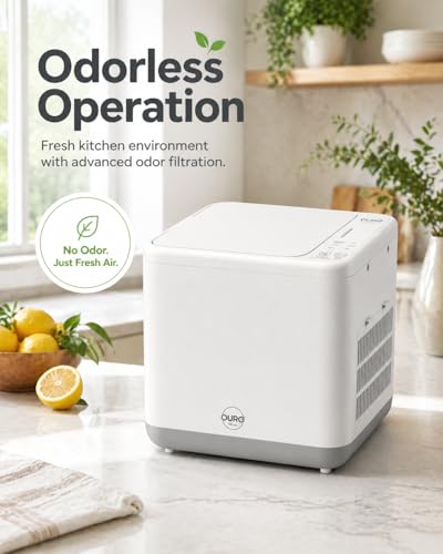 Image of OURONOVA Electric Kitchen Waste Processor with Auto Cleaning & Odourless Operation - 3.8 L Countertop Foodcycler for Easy Food Waste Recycling, Eco-Friendly Kitchen Solution