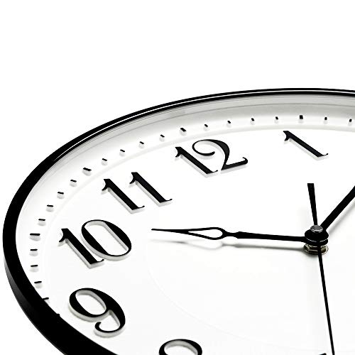 Dreamsky 13.5 Inches Extra Large Wall Clock For Living Room Decor - Non-Ticking Big Silent Wall Clocks Battery Operated For Kitchen Bedroom Office Classroom Easy To Read #TOP1