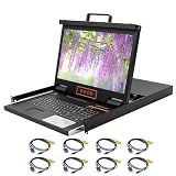 Kinan XW1808 8-Port Rack Mount KVM Console