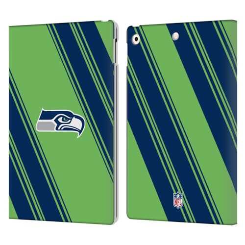 Protection iPad 10.2 NFL Seattle Seahawks étui portefeuille cuir multi-usage