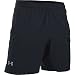 Under Armour Men's Performance Run 7" Linerless Shorts, Black/Black, Large
