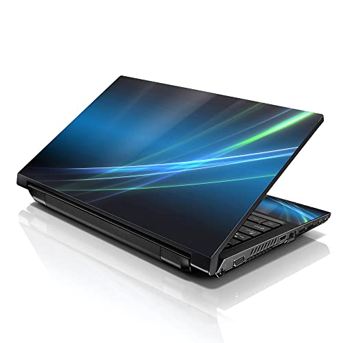 Image of LSS 17 17.3 Inches Laptop Notebook Skin Sticker with 2 Wrist Pads - Reusable Cover Protector Vinyl Sticker Cover Decal Fits 17 inch - 19 inch - Abstract Pattern