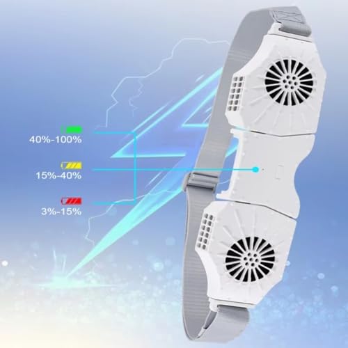Ventilateur de ceinture clipable rechargeable nomade pour circulation d'air outdoor