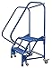 Vestil LAD-PW-32-2-G Portable Warehouse Ladder Grip 30-1/4" x 14" 2 Step, Blue