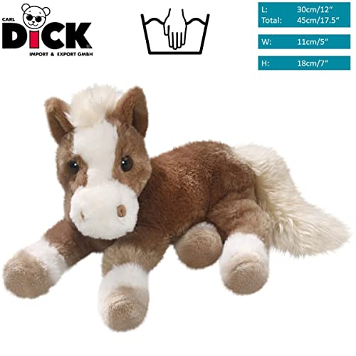 Carl Dick Pferd liegend braun, Plüschtier, Kuscheltier ca. 30cm 3303002