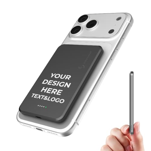 NINE CARAT Custom Portable Charger, 5000mAh Magnetic Power...