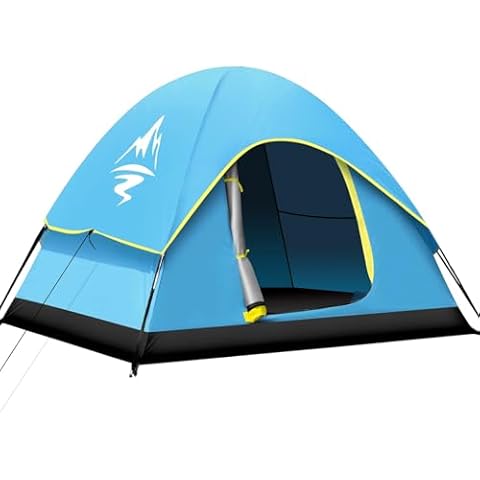 Camping Tent 1/2/3/4 Person Dome Tent, Windproof Waterproof Tent with Removable Rainfly & Carry Bag, Easy Set Up Backpacking Tents for Camping, Hiking or Beach Cover