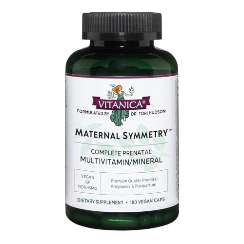 Vitanica Maternal Symmetry, Prenatal and Postnatal Vitamins, Vegan, 180 Capsules