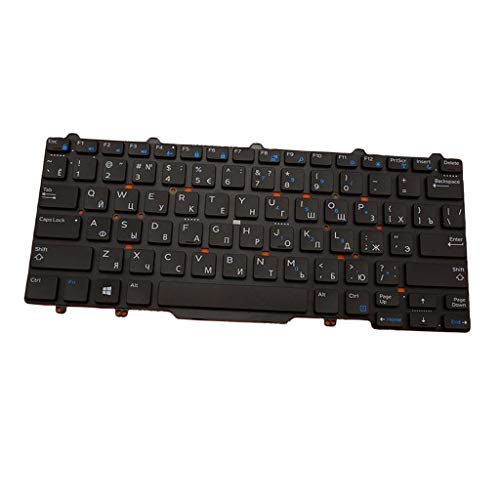 Homyl Teclado De Notebook Russo RU Para Dell Latitude 3340 E3340 E5450 E7450