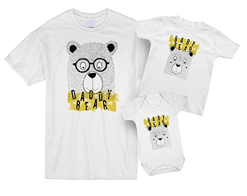 Image of Daddy Bear Mens T-Shirt (White - Dad Medium)