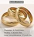Chunky Gold Bangle Bracelets for Women, Dainty 14k Gold Plated Big Stackable Bangles Set, Trendy Cuff Bracelet Stack Fashion Jewelry Gifts (A2-gold)