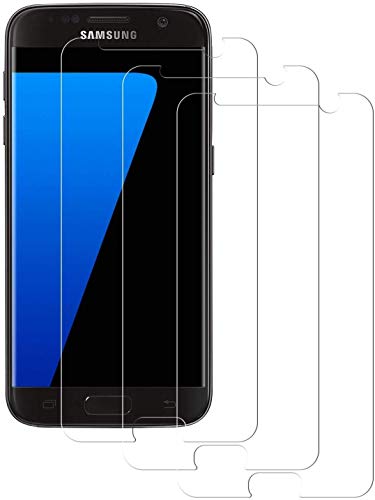 Snnisttek Film de Protection d'écran pour Samsung S7, Samsung Galaxy S7 en Verre Trempé [Lot de 3], Anti Rayures, Ultra Résistant, Haute sensibilité, Installation Facile, Dureté 9H Glass